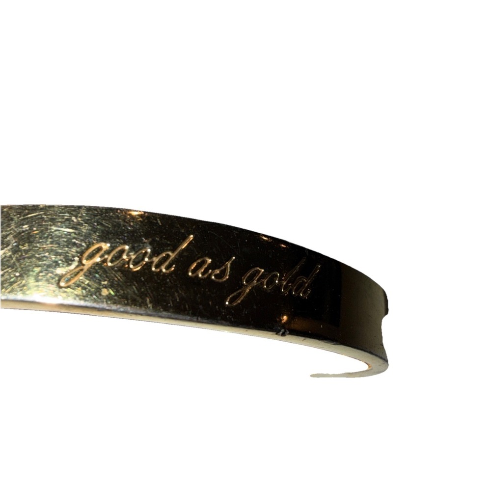 Kate Spade New York Good As Gold Logo Bangle Bracelet Women's Fashion Jewelry - Picture 7 of 9